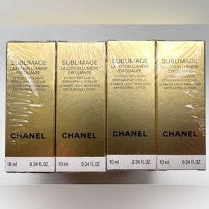12xCHANEL SUBLIMAGE LOTION LUMIERE EXFOLIANTE Each 5ml Sealed Batch Total 60 ml